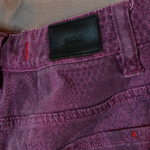 BDG shorts High Rise Cheeky 32 pink snake skin - Picture 7 of 8
